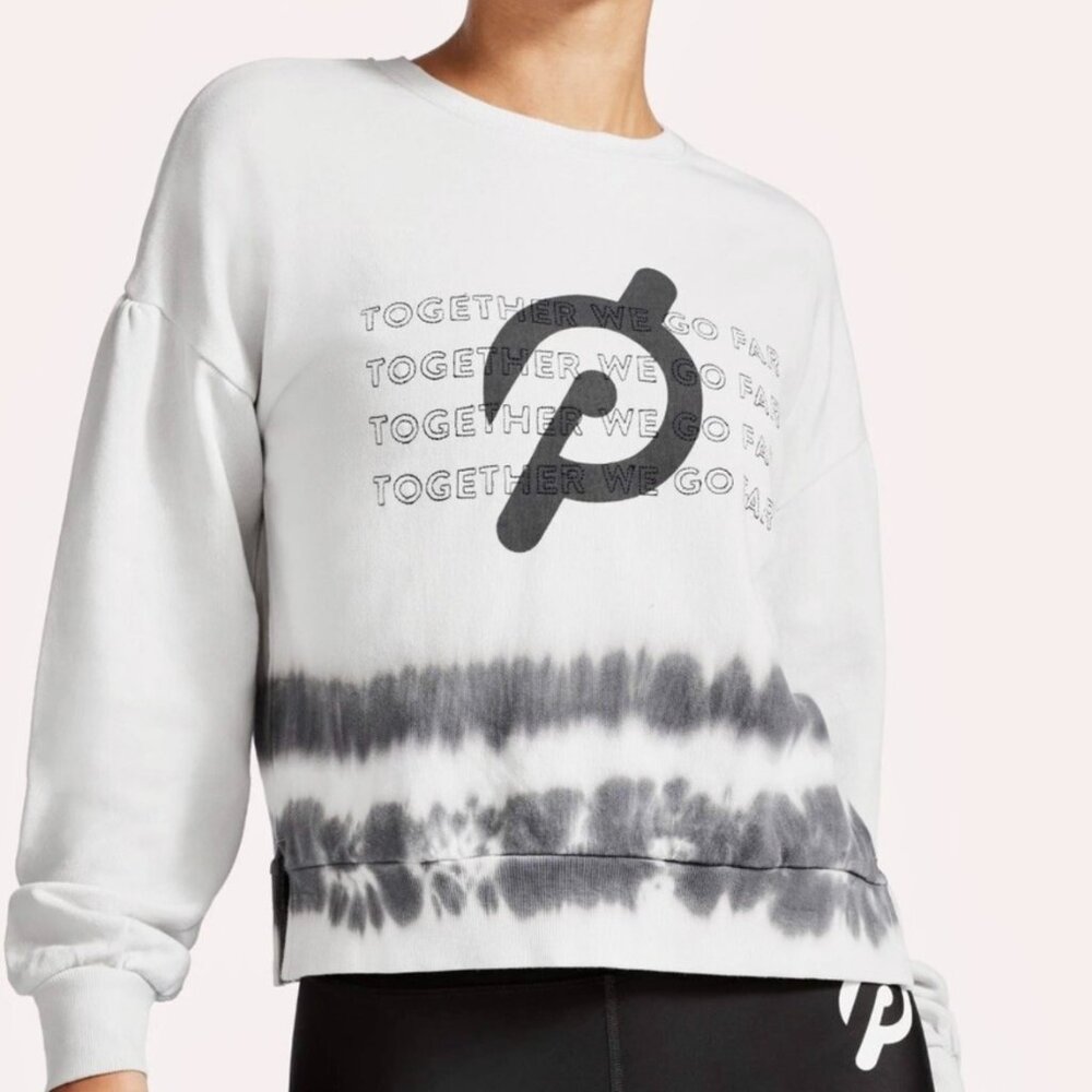 Peleton Daydreamer Together We Go Far Tie-Dye Pullover Sweatshirt Size S